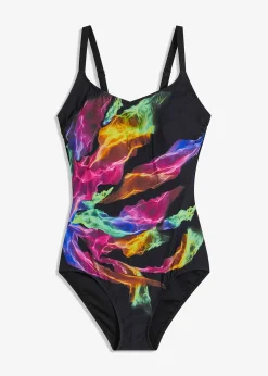 Maillot 1 pièce sculptant, maintien léger, col V