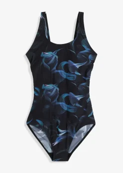 Maillot 1 pièce sculptant, maintien léger, avec fronces