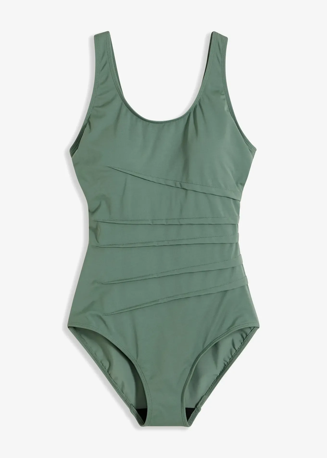 Maillot 1 pièce sculptant, maintien léger, avec plis décoratifs