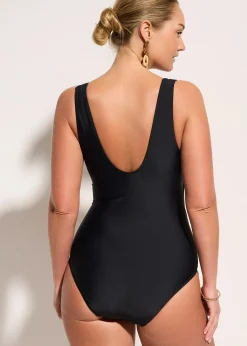 Maillot 1 pièce sculptant, maintien modéré