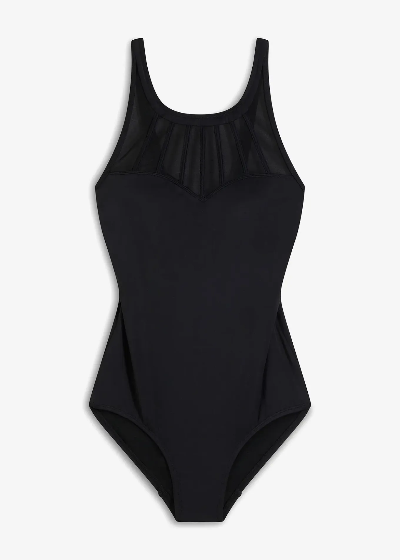 Maillot 1 pièce sculptant, maintien modéré, avec mesh transparent