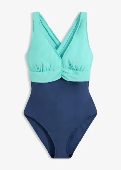 Maillot 1 pièce sculptant, maintien léger, encolure V