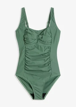 Maillot 1 pièce sculptant style croisé, maintien modéré