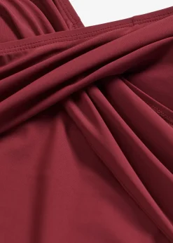 Maillot 1 pièce sculptant style croisé, maintien léger