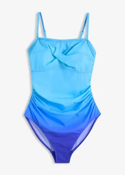 Maillot 1 pièce sculptant style croisé, maintien léger