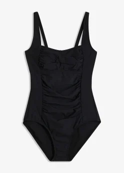 Maillot 1 pièce sculptant style croisé, maintien modéré