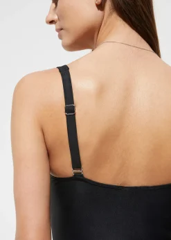 Maillot 1 pièce sculptant style croisé, maintien modéré