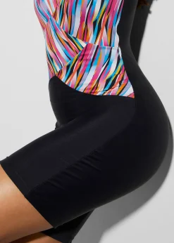 Maillot 1 pièce short sculptant, maintien léger