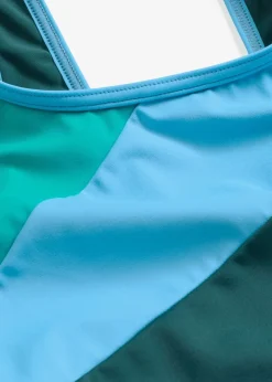 Maillot de natation séchage rapide avec empiècements contrastants
