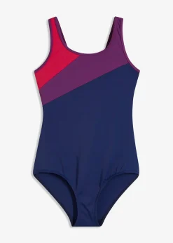 Maillot de natation séchage rapide avec empiècements contrastants
