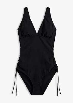 Maillot 1 pièce sculptant avec laçages, maintien léger