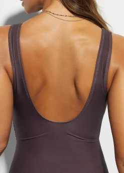 Maillot 1 pièce sculptant et croisé, maintien modéré