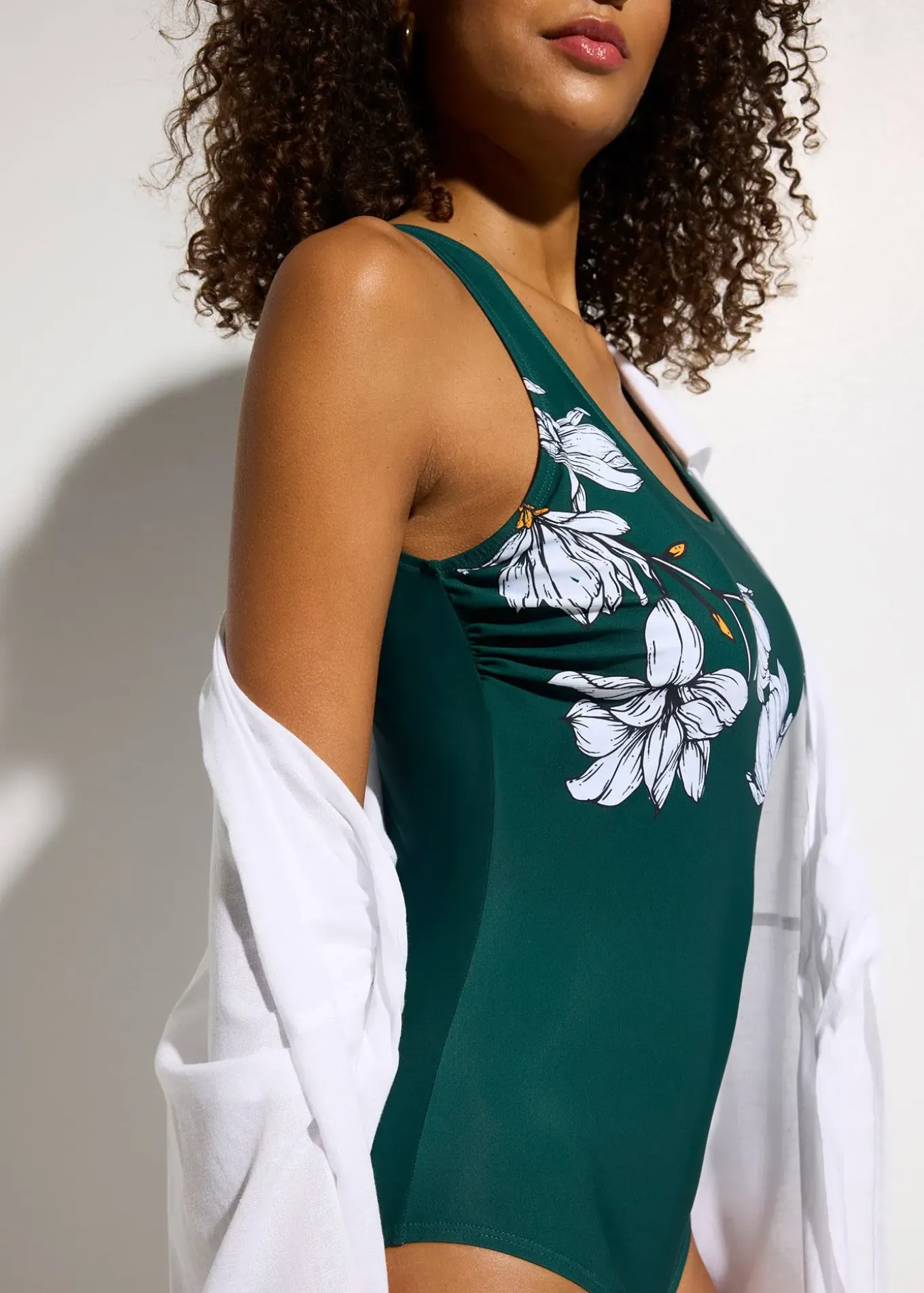 Maillot 1 pièce sculptant, maintien léger