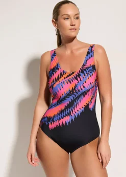 Maillot 1 pièce sculptant, maintien léger