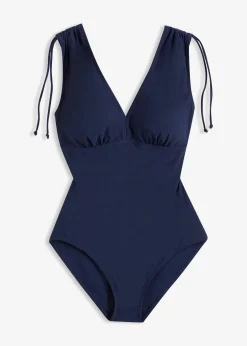 Maillot sculptant à larges bretelles, maintien léger