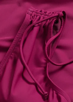 Maillot sculptant à larges bretelles, maintien léger