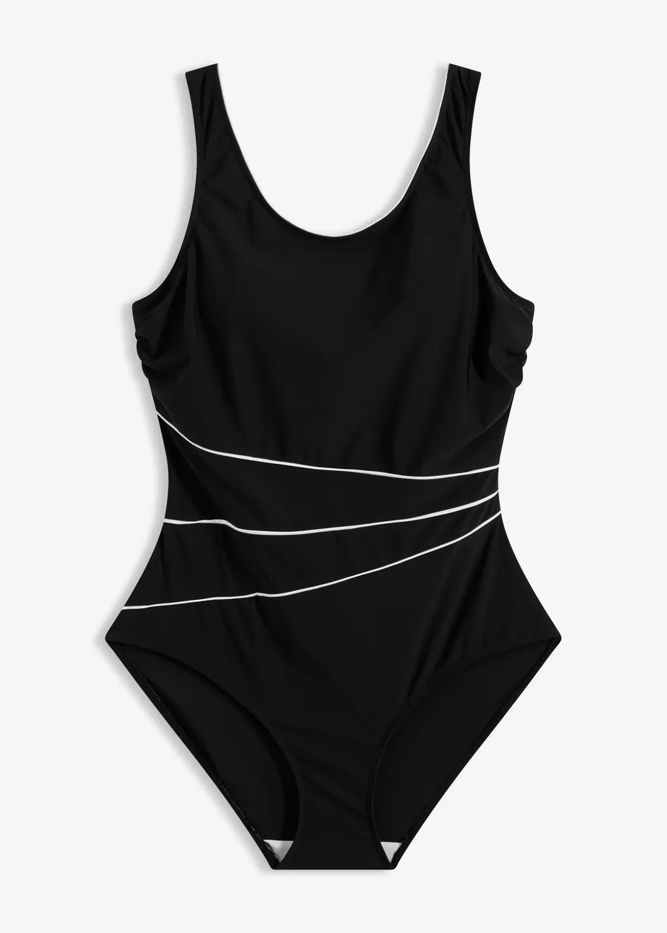 Maillot sculptant avec coutures décoratives, maintien léger