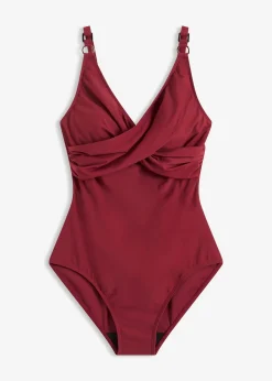 Maillot sculptant style croisé, maintien fort