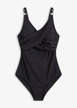 Maillot sculptant style croisé, maintien fort