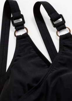 Maillot sculptant style croisé, maintien fort