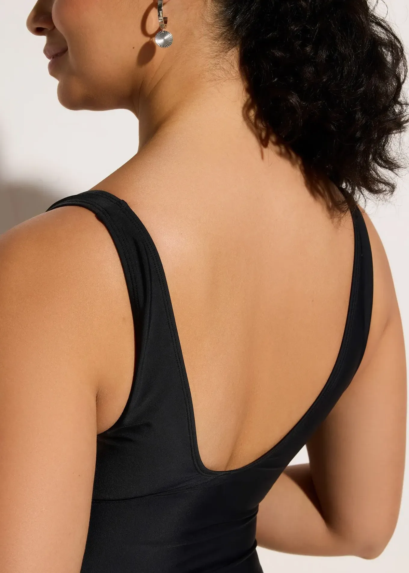 Maillot sculptantavec empiècement imprimés, maintien modéré