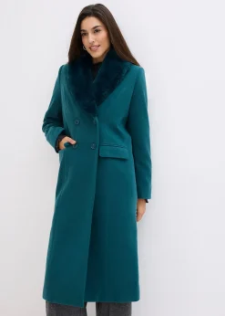 Manteau à col amovible