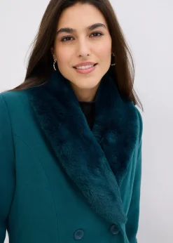 Manteau à col amovible