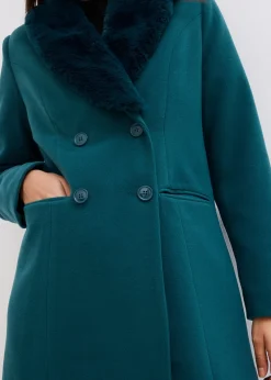 Manteau à col amovible