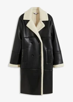 Manteau aspect peau de mouton