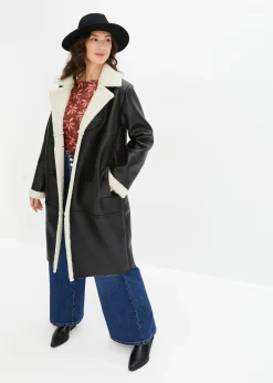 Manteau aspect peau de mouton