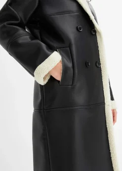 Manteau aspect peau de mouton