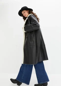 Manteau aspect peau de mouton