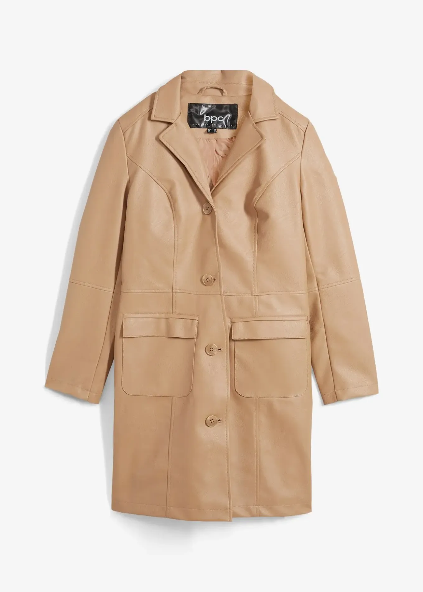 Manteau avec revers, cintré