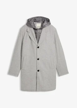 Manteau blazer 2en1 à capuche amovible