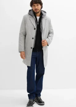 Manteau blazer 2en1 à capuche amovible