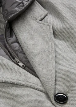 Manteau blazer 2en1 à capuche amovible