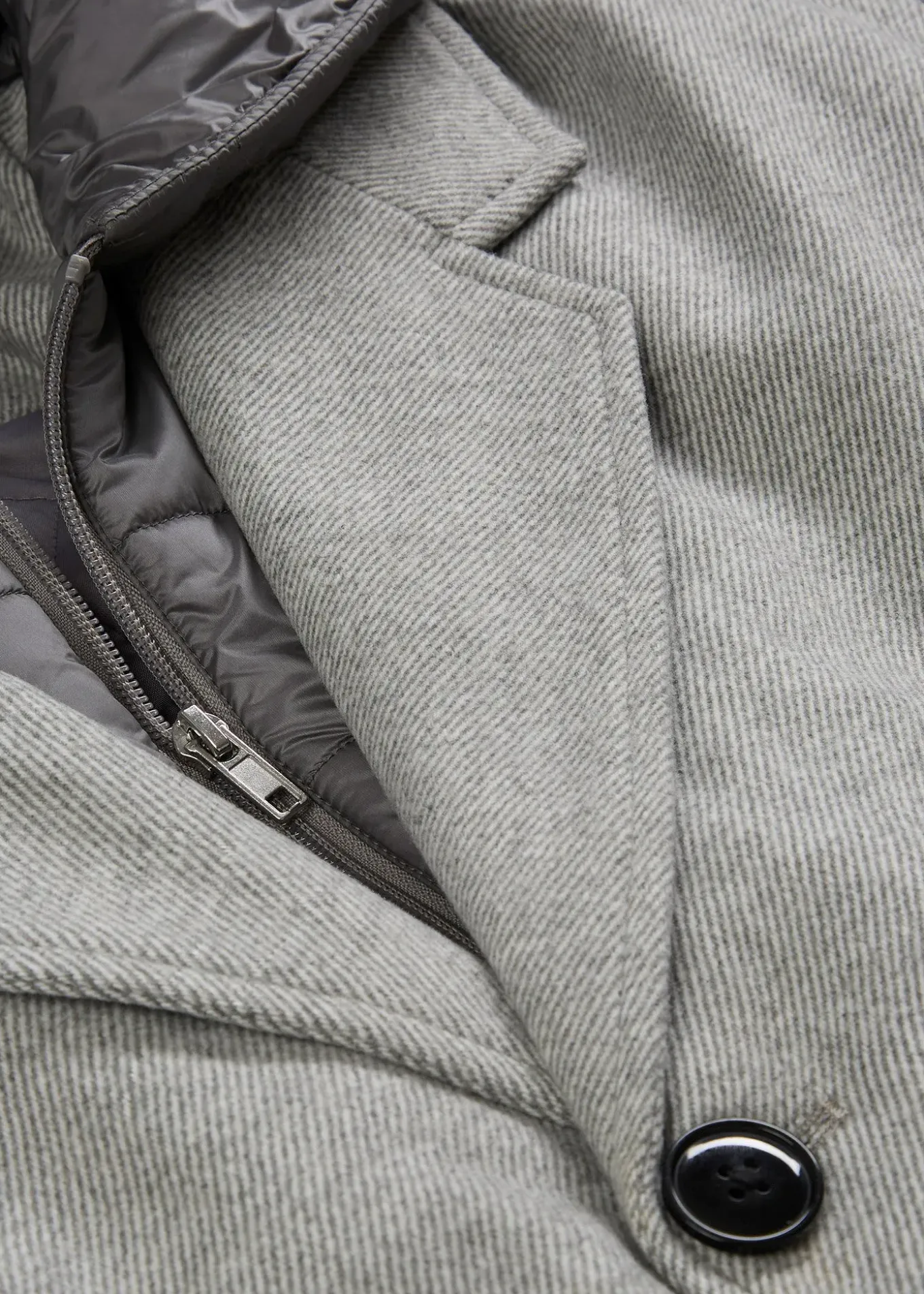 Manteau blazer 2en1 à capuche amovible