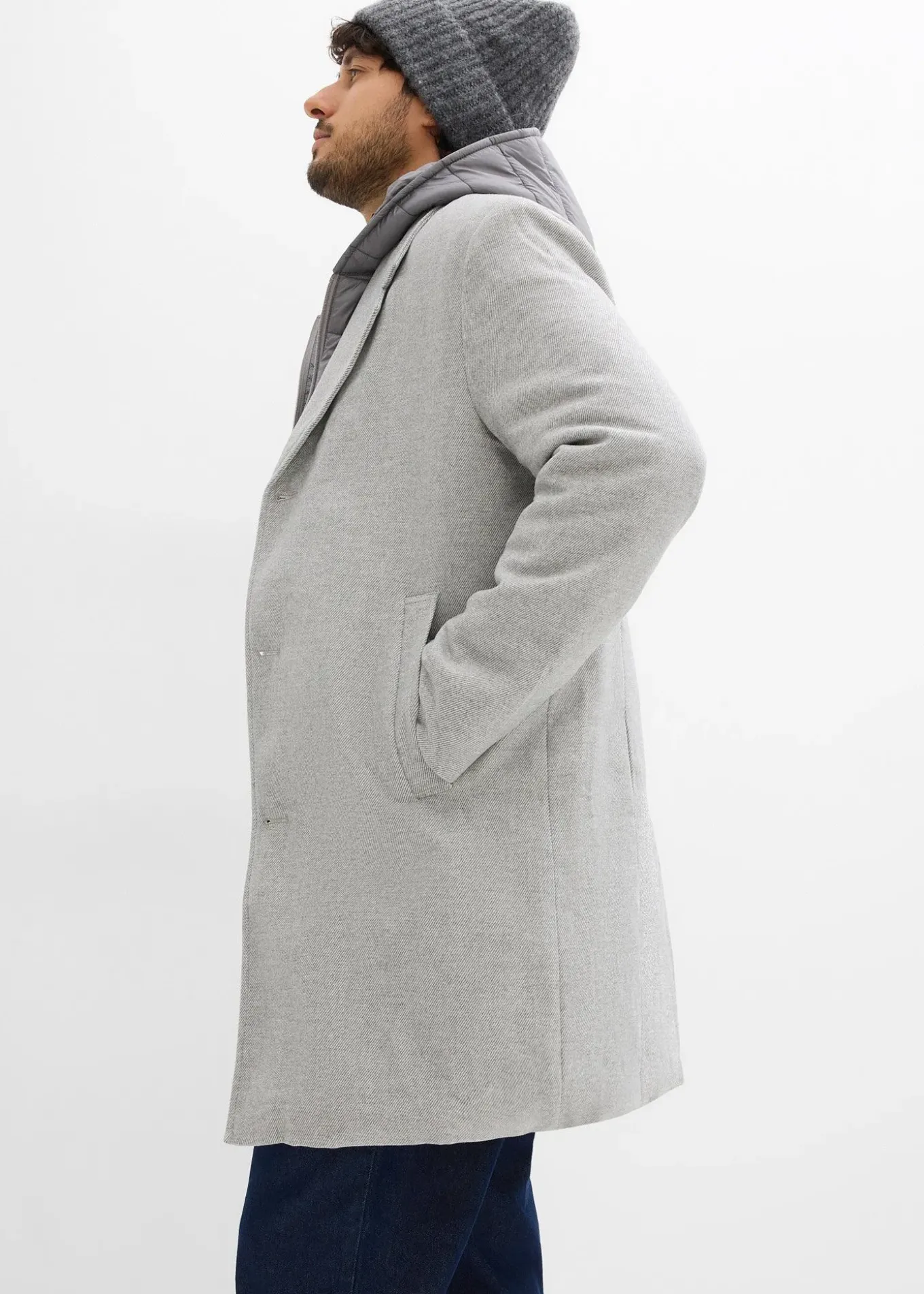 Manteau blazer 2en1 à capuche amovible