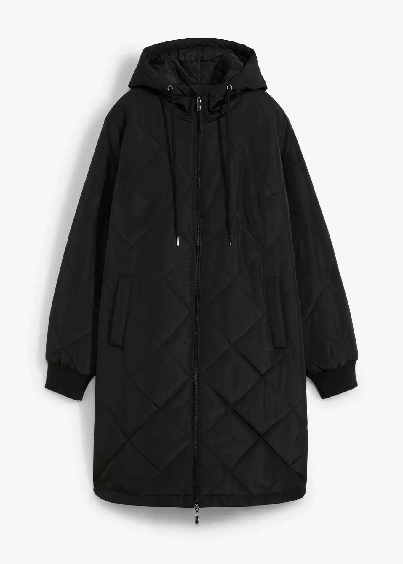 Manteau court à capuche, matelassé