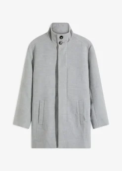 Manteau court aspect laine