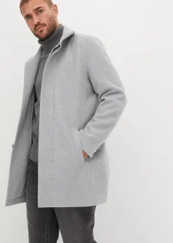 Manteau court aspect laine