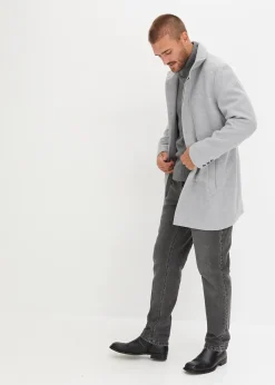 Manteau court aspect laine