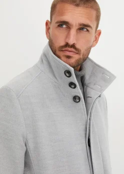 Manteau court aspect laine