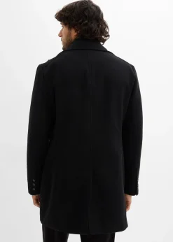 Manteau court aspect laine