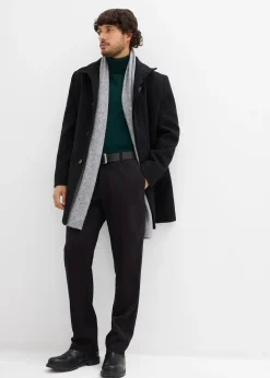 Manteau court aspect laine