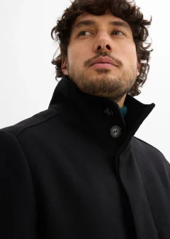 Manteau court aspect laine