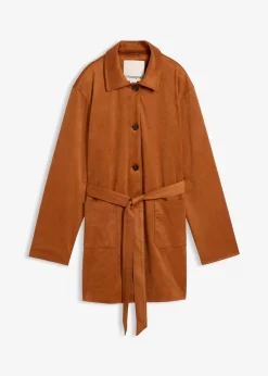 Manteau court avec ceinture