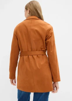 Manteau court avec ceinture