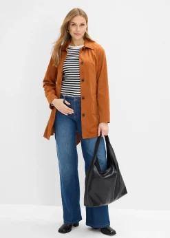 Manteau court avec ceinture