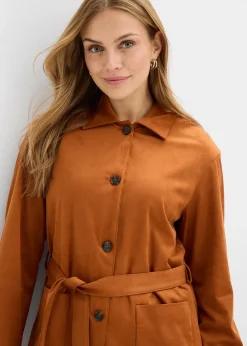 Manteau court avec ceinture